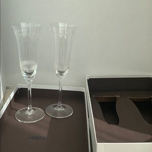 Vera Wang Wedgwood  crystal champagne flutes